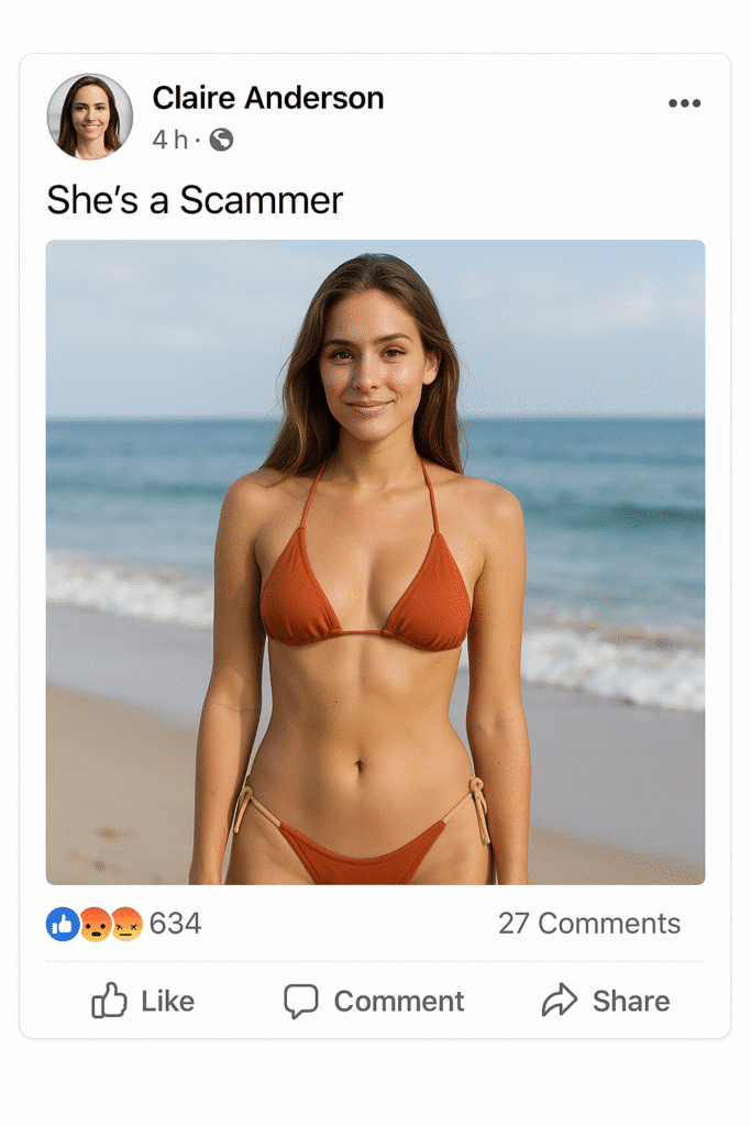 a screenshot of a woman in a garment