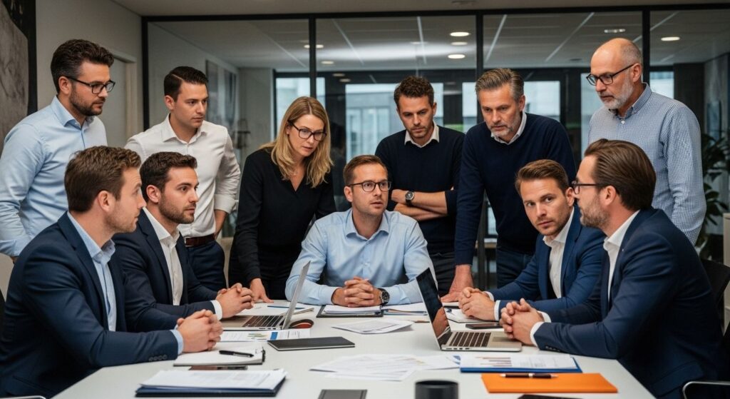 ontslag kantoor interactie