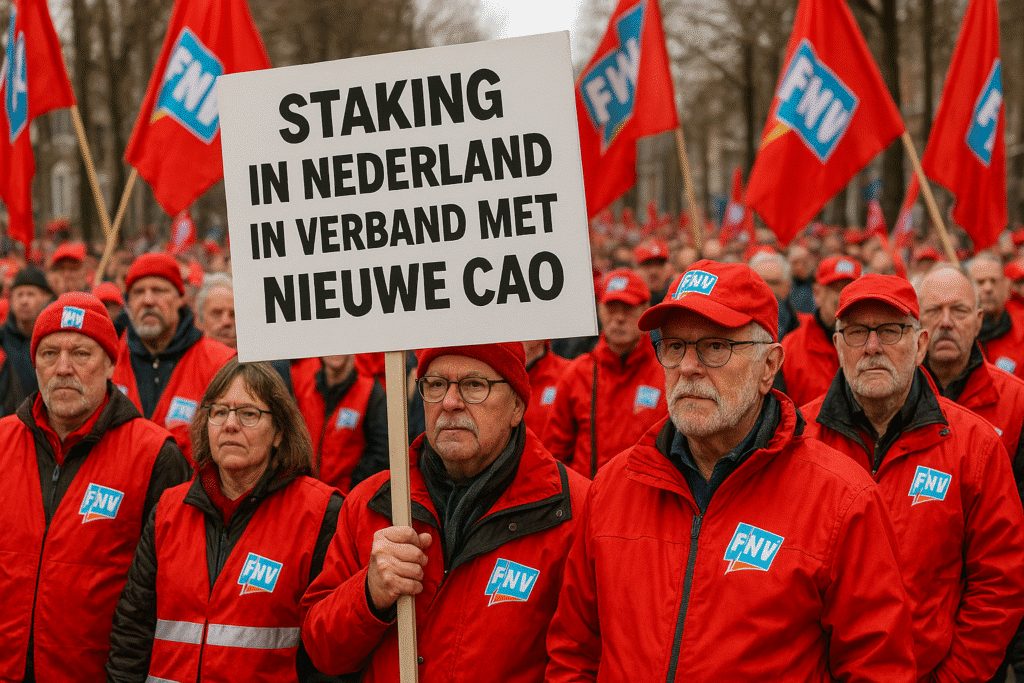 Staking in Nederland in verband met nieuwe CAO