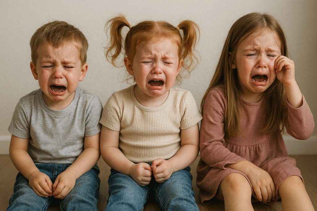 huilende kinderen