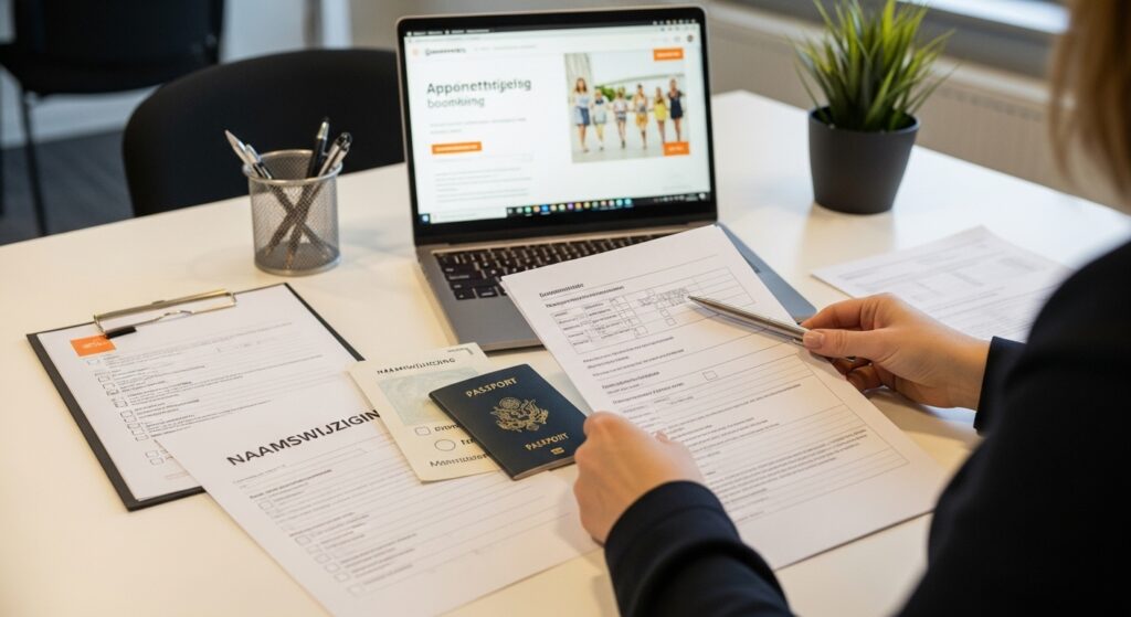 naamswijziging documenten aanvraag