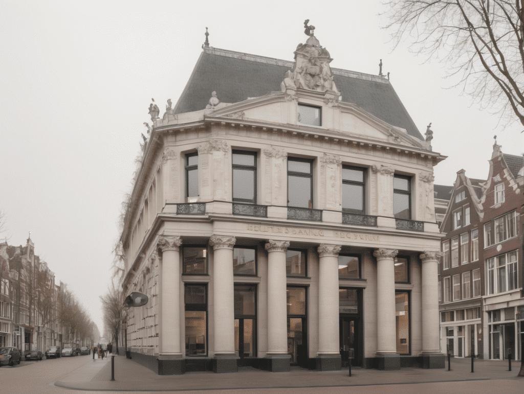 Historisch gebouw met elegante architectuur