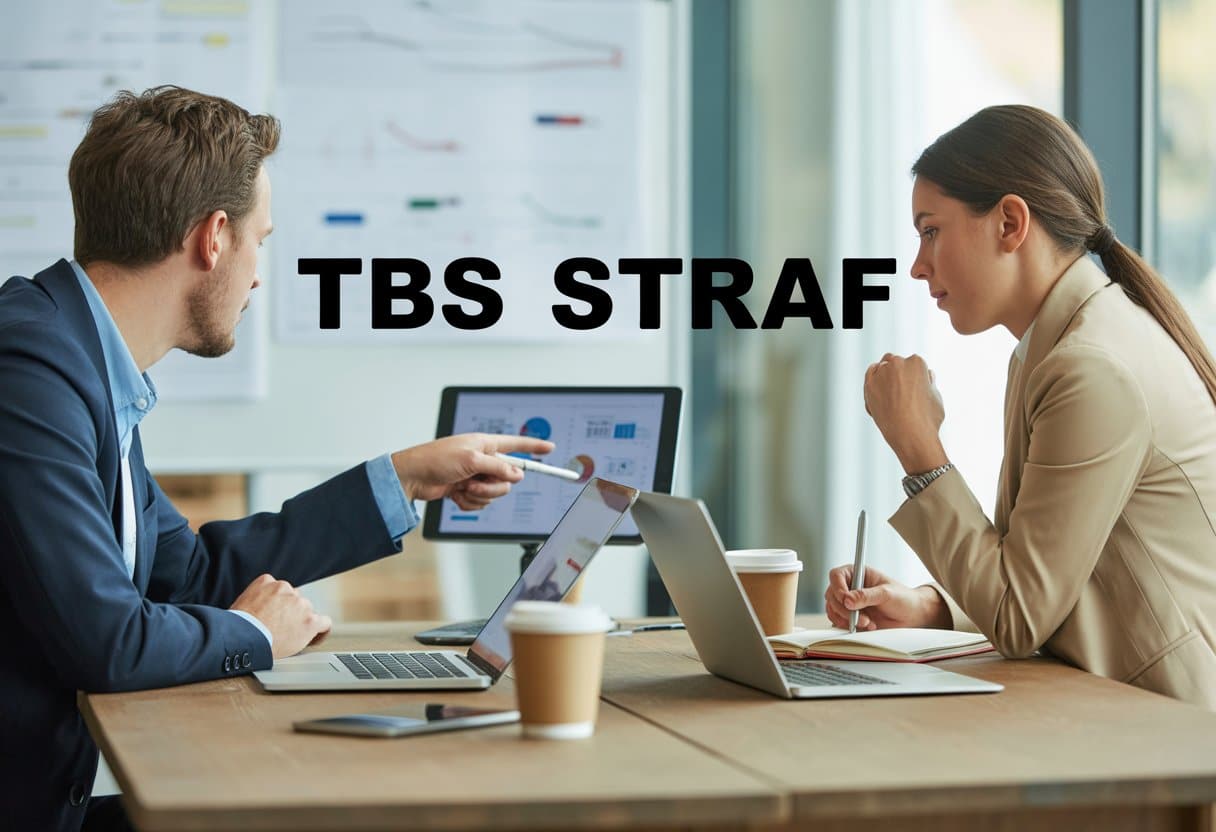 Twee collega's in een moderne kantoorruimte die samen een discussie voeren en informatie bekijken op een tablet tijdens een vergadering.