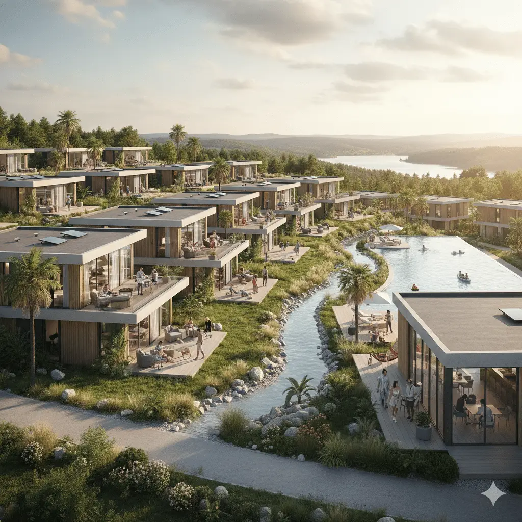 Moderne vakantiewoningen in Nederlands vakantiepark