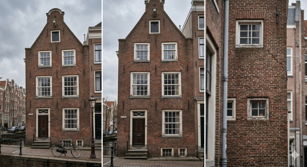 Funderingsschade aan een Nederlandse woning met scheurvorming en verzakking