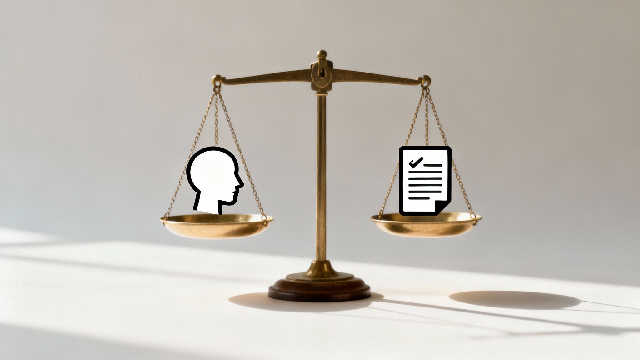 Een illustratie van een schild dat een digitaal gezicht beschermt, wat de juridische bescherming van biometrische data symboliseert.