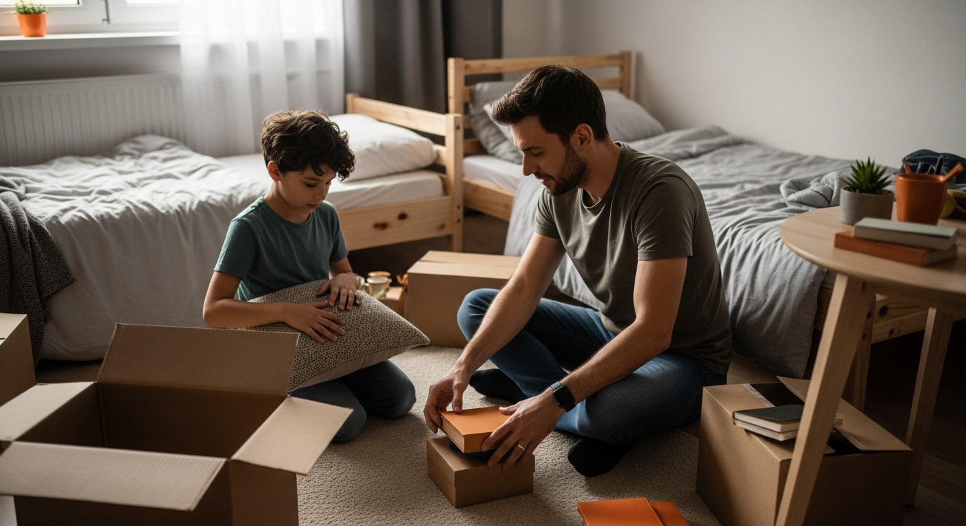 nieuwe woning betrekken scheiding