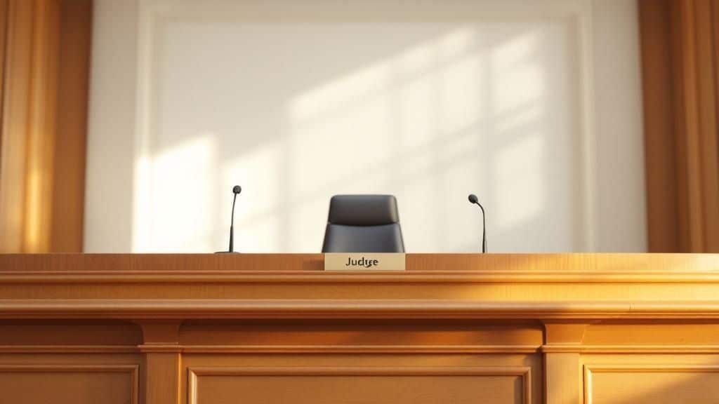 Partijen en hun advocaten tijdens de mondelinge behandeling van een kort geding.