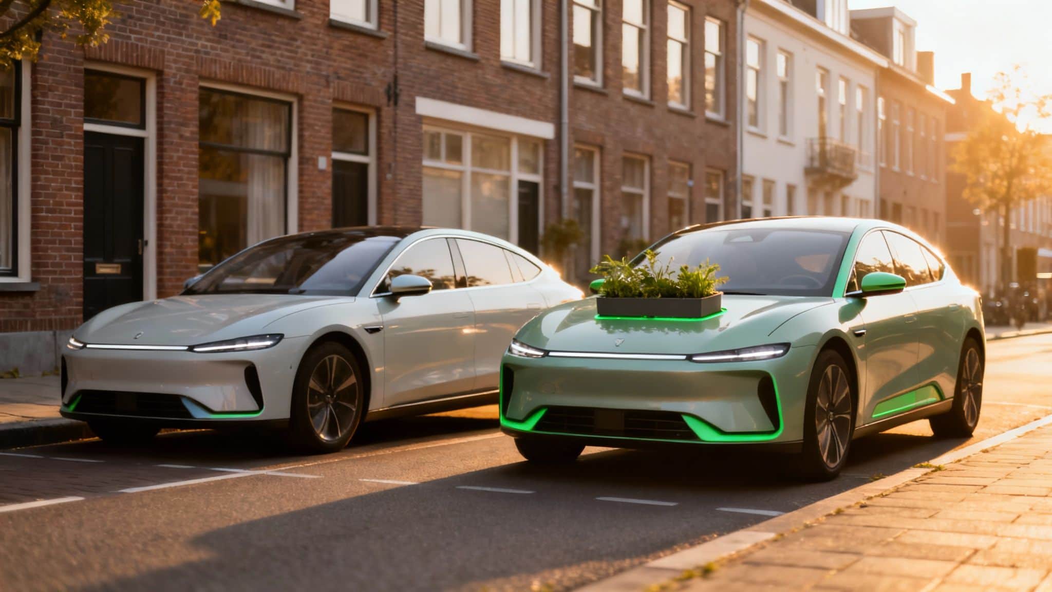 Een auto die lucht zuivert als metafoor voor het B Corp-model