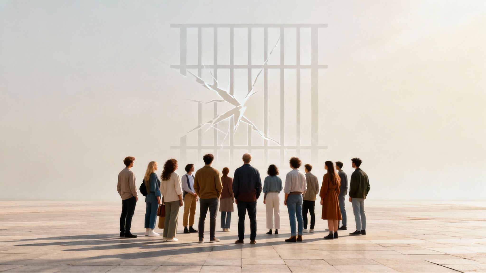 Een weegschaal in evenwicht, die de balans tussen straffen, resocialiseren en beschermen symboliseert in de context van de maatschappelijke impact van voorwaardelijke executie