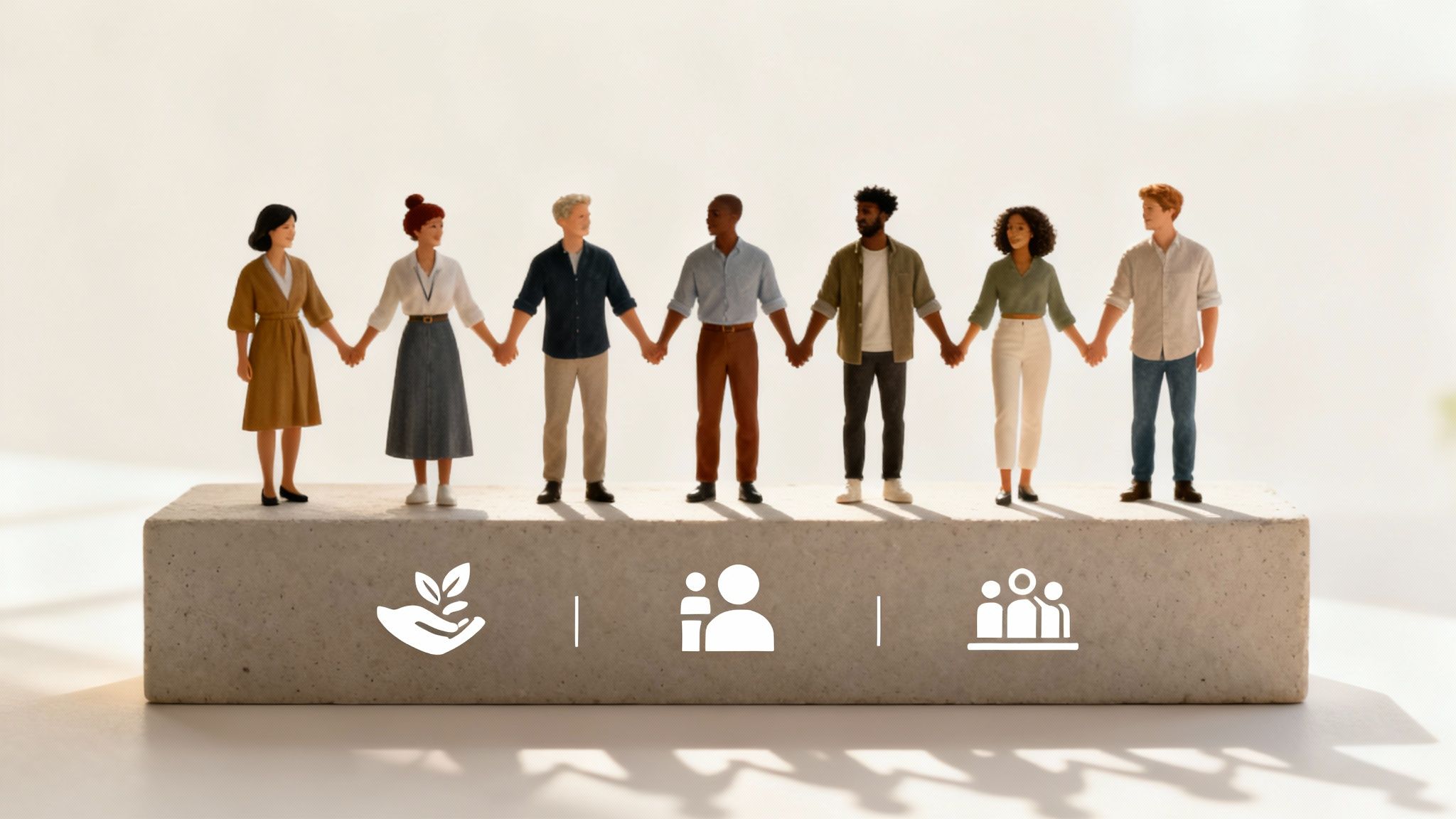 Een divers team van collega's die samenwerken in een moderne kantooromgeving
