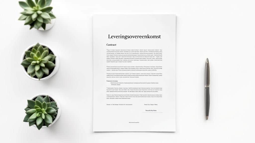 Waarom een leveringsovereenkomst onmisbaar is