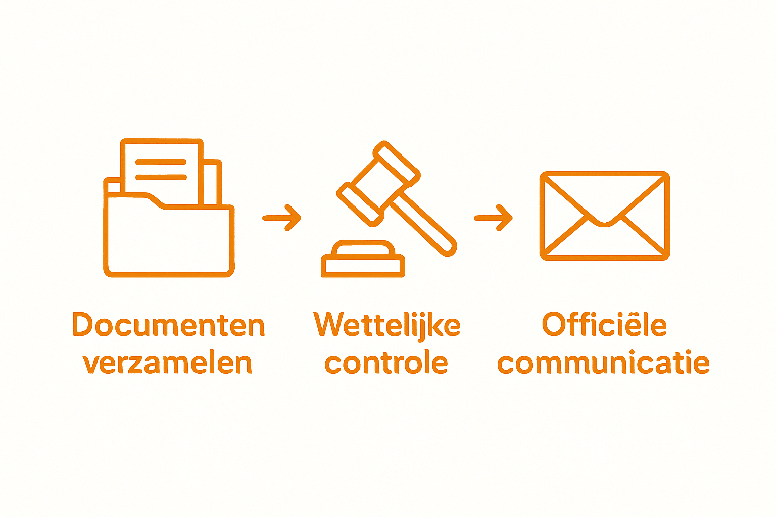 Infographic met drie stappen proces bij ziekmelding weigeren