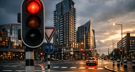 Rood verkeerslicht bij Nederlands kruispunt - juridische gevolgen bij overtreding met letsel
