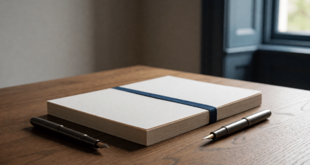 Contractbundel met aan weerszijden een pen erbij gelegd