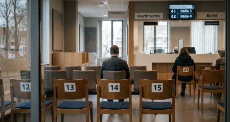 Nederlands gerechtsgebouw van buiten gezien