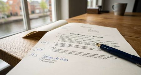Rij ordners met blanco ruggen in een archiefkast