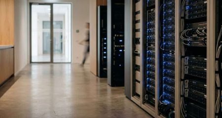 Lege Nederlandse rechtszaal met houten banken