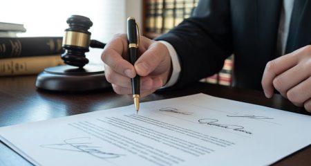 Pen boven een document: hoe herkent u vervalste handtekeningen?